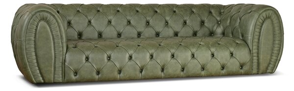 Divano Chesterfield Cosmo Pelle Primo Fiore Premium - Design Iconico