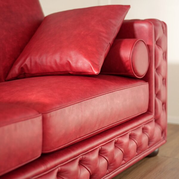 Divano Letto 2 Posti Dimora Chesterfield Pelle Primo Fiore Old Tocai