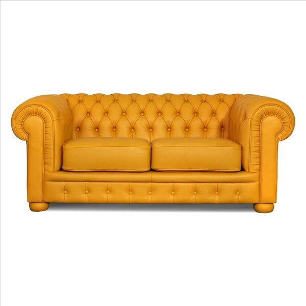 Divano Chesterfield in Pelle Primo Fiore Premium – Iconico, Finiture di Pregio