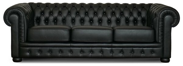 Divano Chesterfield in Pelle Primo Fiore Premium – Iconico, Finiture di Pregio