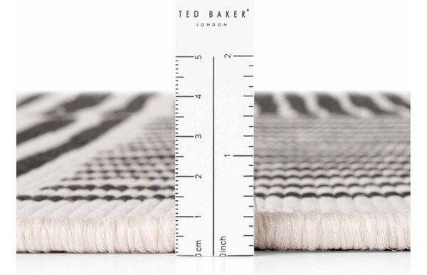 Tappeto da interno/esterno rotondo nero/color crema ø 160 cm Haringey Bounds – Ted Baker