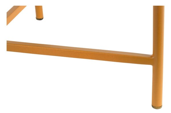 Tavolino da salotto rotondo giallo ocra in metallo ø 50 cm Meseta – Leitmotiv