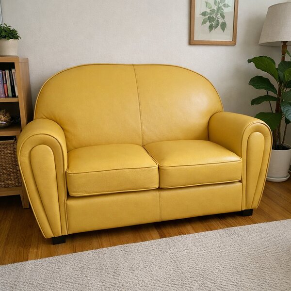 Divano 2 Posti Luxury in Pelle Primo Fiore Premium - Design Iconico