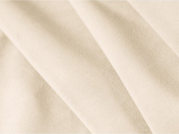 Divano angolare beige allungabile con contenitore (a U) e rivestimento in velluto Belfast – Cosmopolitan Design