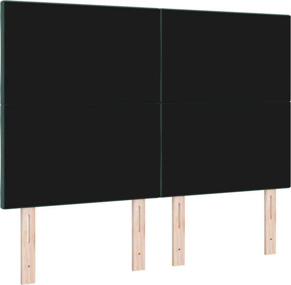 Testiera Verde Scuro 144 cm Velluto