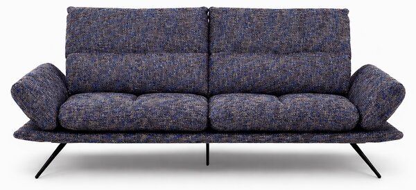 Divano Nexus Tessuto Bouclè Melange Multicolor - Schienali Mobili, Braccioli Ripiegabili