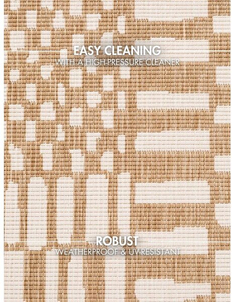 Tappeto da interno/esterno color crema/di colore naturale 160x230 cm Haringey Barkham – Ted Baker