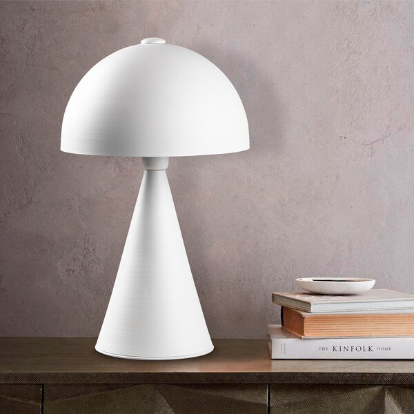 Opviq, Dodo - 5052, lampada da tavolo, bianco, metallo, 30 x 30 x 52 cm
