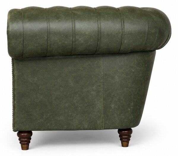 Divano Imperium Chesterfield in Pelle Primo Fiore Premium – Iconico, Finiture di Pregio