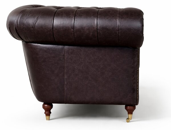 Divano Imperium Chesterfield in Pelle Primo Fiore Premium – Iconico, Finiture di Pregio