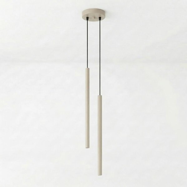 Lampada a sospensione VICTORIA color taupe 2xG9x8W in metallo, dimensioni: 104x15x15 cm, IP20, Pure Lume