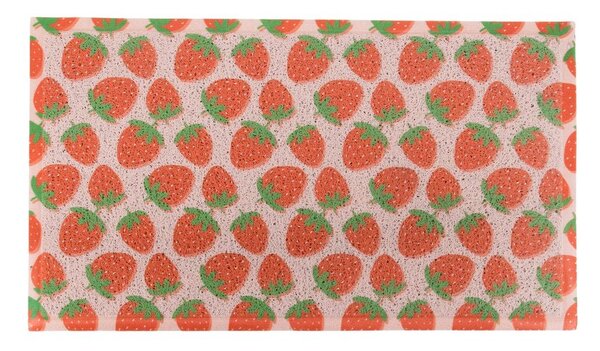 Zerbino in plastica riciclata 40x70 cm Pink Strawberry – Artsy Doormats