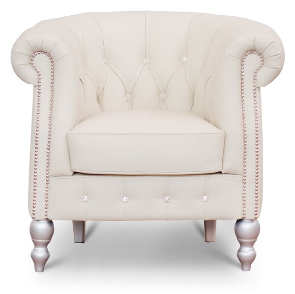 Poltrona Chesterina Pelle Primo Fiore Premium - Design Iconico