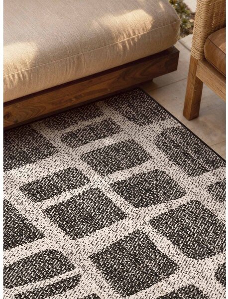 Tappeto da interno/esterno nero/color crema 200x300 cm Haringey Ruskin – Ted Baker