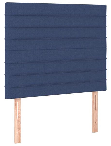 Testiera Blu 90x5x118/128 cm Tessuto