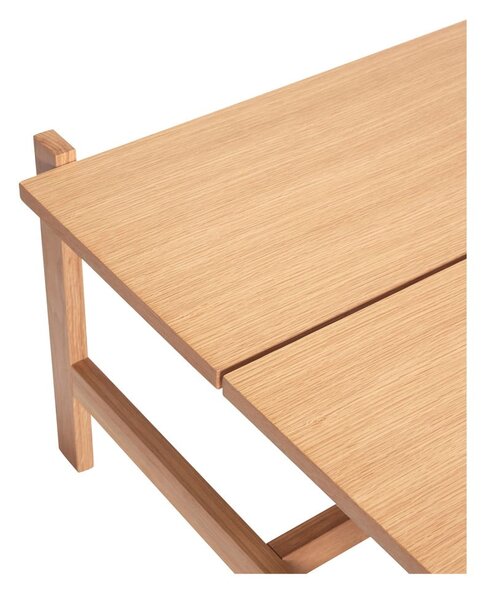 Tavolino con piano in rovere decorato in colore naturale 80x80 cm Dash - Hübsch