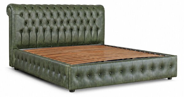 Letto Chesterfield Armonia Pelle Primo Fiore Premium - Design Iconico e Funzionale