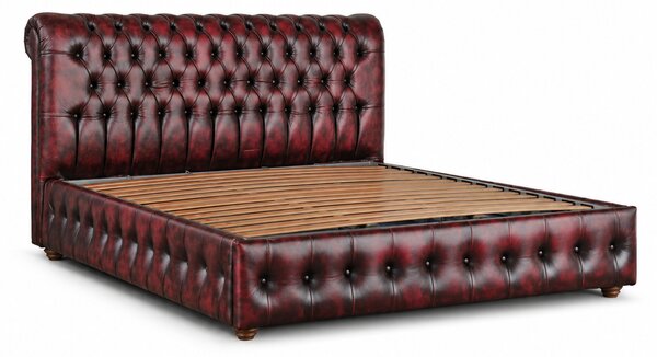 Letto Chesterfield Armonia Pelle Primo Fiore Premium - Design Iconico e Funzionale
