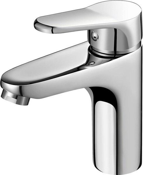 Rubinetto per lavabo, acqua calda/fredda, a risparmio idrico, cromato