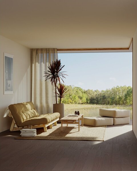 Divano variabile Blu petrolio Lean Raw - Karup Design