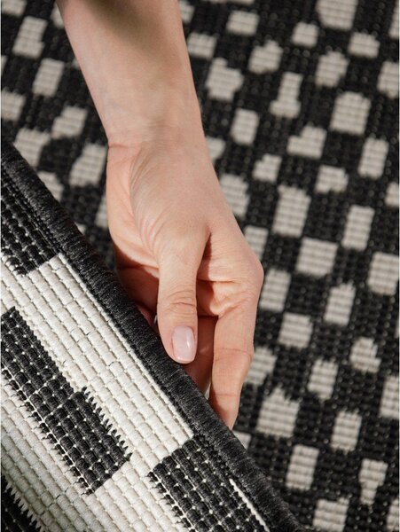 Tappeto da interno/esterno nero/color crema 200x300 cm Haringey Barkham – Ted Baker
