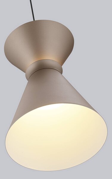 Helestra Lampada LED a sospensione LUK, marrone, 1 lampadina, dimmerabile, Marrone / Ruggine, Cucina, Alluminio