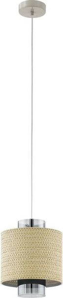 Eglo 43393 MEDIOUNA E27 lampada a sospensione Ø230mm Beige color oro Marrone