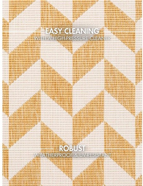 Passatoia da interno ed esterno giallo ocra/color crema 80x200 cm Haringey Terrick – Ted Baker
