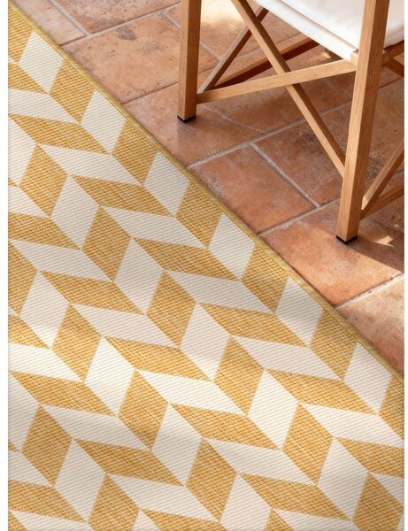 Passatoia da interno ed esterno giallo ocra/color crema 80x200 cm Haringey Terrick – Ted Baker