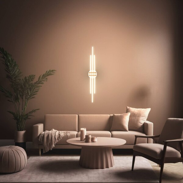 Briloner Plafoniera a LED Tinka, Alluminio / Grigio / Zincato, Soggiorno / Sala da pranzo, Metallo, Moderno, Plafoniera LED