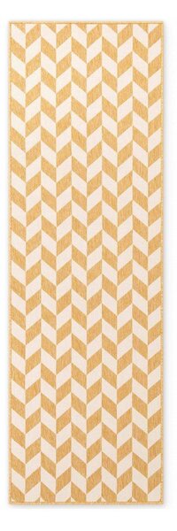Passatoia da interno ed esterno giallo ocra/color crema 80x200 cm Haringey Terrick – Ted Baker