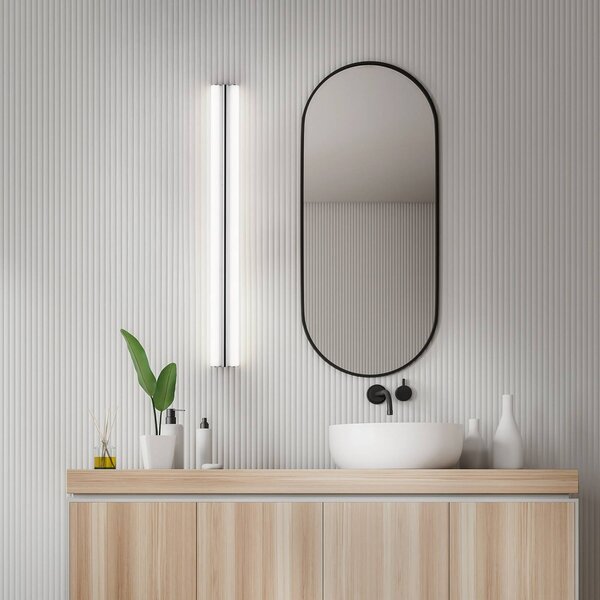 Helestra Applique da parete LOOM, Cromo / Argento, Bagno, Metallo, Applique