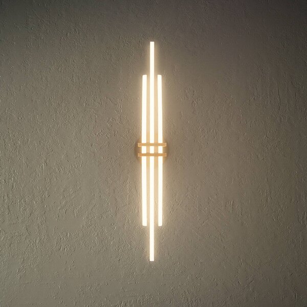 Briloner Plafoniera a LED Tinka, Legno chiaro, Soggiorno / Sala da pranzo, Metallo, Moderno, Plafoniera LED