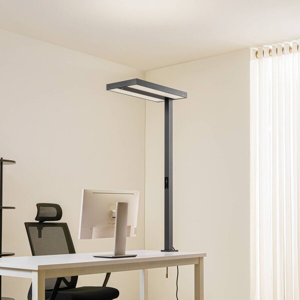 Lampada con morsetto Logan Arcchio, dimmerabile, Nero, Studio / Ufficio, Alluminio, Moderno, Lampada con morsetto
