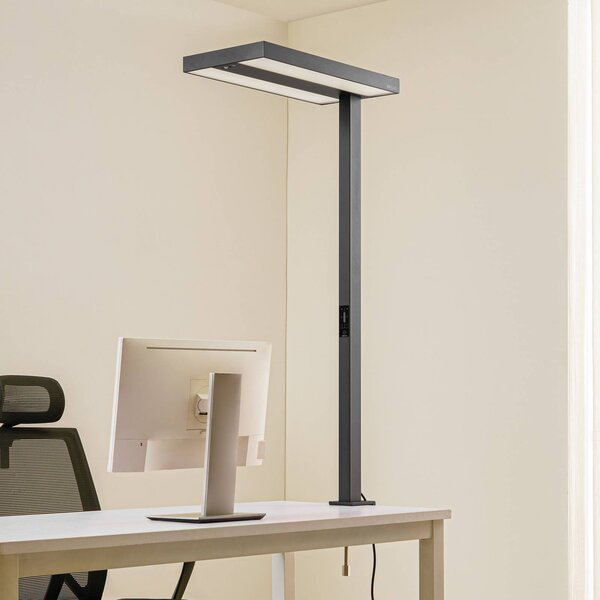 Lampada con morsetto Logan Arcchio, dimmerabile, Nero, Studio / Ufficio, Alluminio, Moderno, Lampada con morsetto