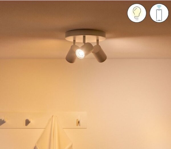 WiZ - Faretto LED RGBW Dimmerabile IMAGEO 3xGU10/4,9W/230V Wi-Fi CRI 90 bianco