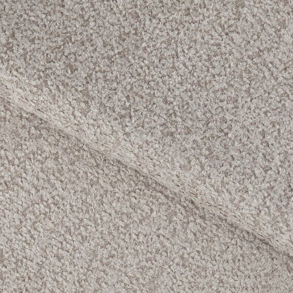 Divano angolare beige allungabile (con penisola a sinistra/a U) con rivestimento in bouclé Feraria – ELTAP