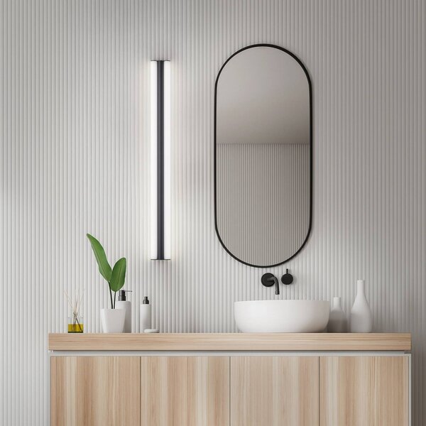 Helestra Applique da parete LOOM, Nero, Bagno, Metallo, Applique