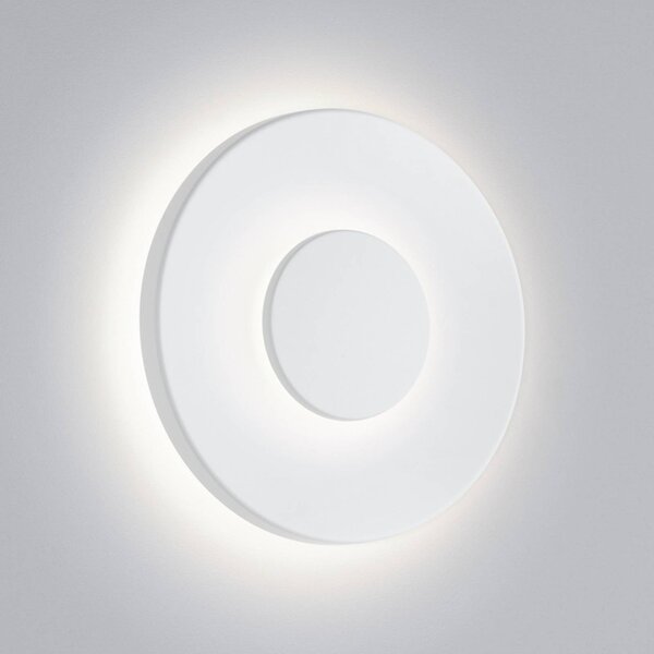 Helestra Applique da esterni a LED BUD, dimmerabile, Bianco / Opale, Alluminio, Moderno, Applique LED da esterni