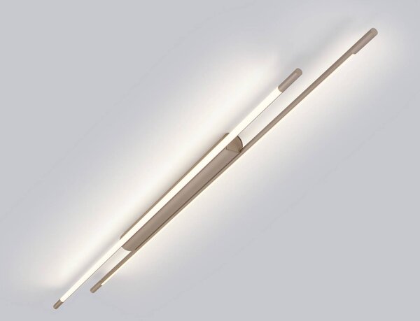 Helestra Plafoniera a LED LEDA, dimmerabile, Marrone / Ruggine, Studio / Ufficio, Alluminio, Plafoniera LED