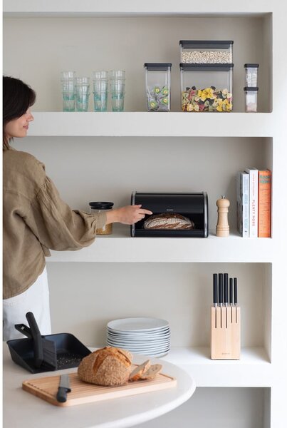 Cestino per pane in metallo Roll Top – Brabantia