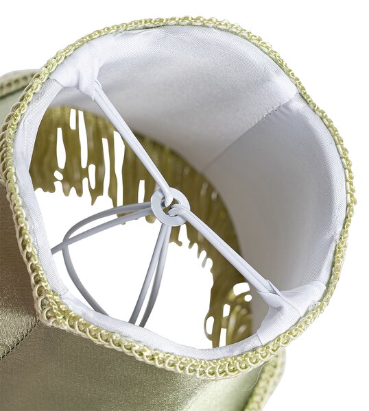 Paralume in tessuto verde 12 cm - Granny