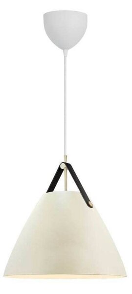 DFTP by Nordlux Lampada a sospensione Strap, dimmerabile, Crema / Ambra, Soggiorno / Sala da pranzo, Tessuto / Stoffa / Seta, Scandinavo, Lampada a sospensione
