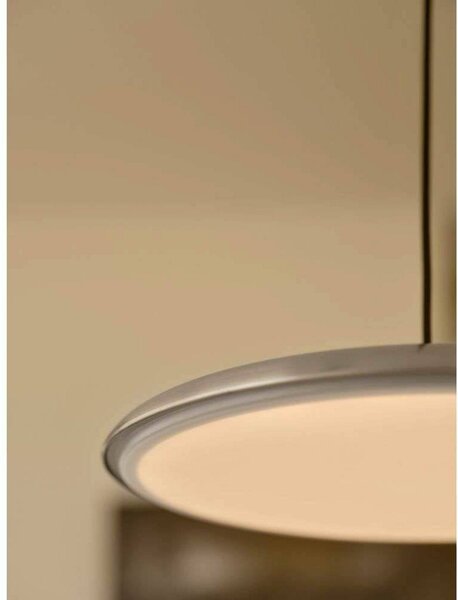DFTP by Nordlux Lampada a sospensione Artist, dimmerabile, Alluminio / Grigio / Zincato, Soggiorno / Sala da pranzo, Acciaio Inox, Scandinavo, Lampada a sospensione