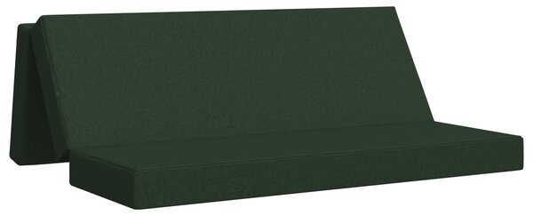 Divano Letto Pieghevole 200 x 67 x 45 cm Verde Scuro