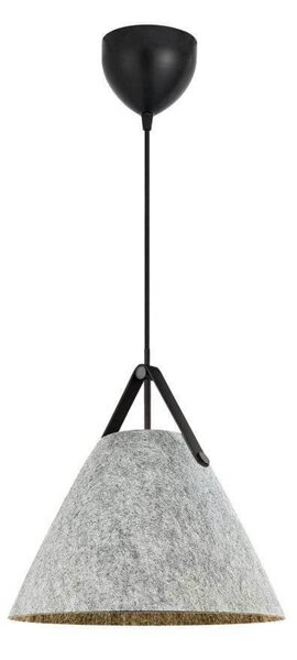 DFTP by Nordlux Lampada a sospensione Strap, dimmerabile, Alluminio / Grigio / Zincato, Soggiorno / Sala da pranzo, Tessuto / Stoffa / Seta, Scandinavo, Lampada a sospensione