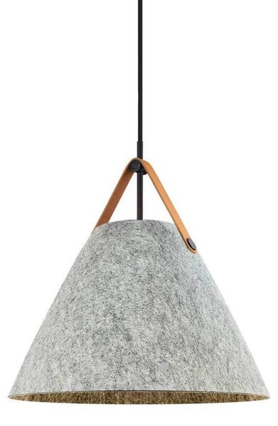 DFTP by Nordlux Lampada a sospensione Strap, dimmerabile, Alluminio / Grigio / Zincato, Soggiorno / Sala da pranzo, Tessuto / Stoffa / Seta, Scandinavo, Lampada a sospensione