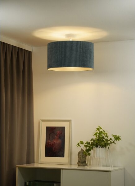 Duolla - Lampadario a plafone CORDUROY 1xE27/15W/230V diametro 40 cm azzurro