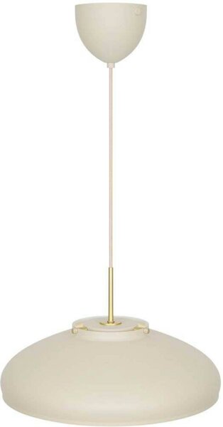 DFTP by Nordlux Lampada a sospensione Latif, dimmerabile, Crema / Ambra, Soggiorno / Sala da pranzo, Ottone, Scandinavo, Lampada a sospensione