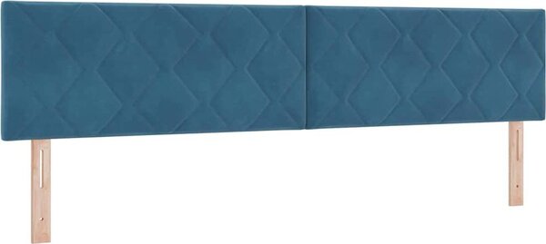 Testiera Blu Scuro 200 cm Velluto